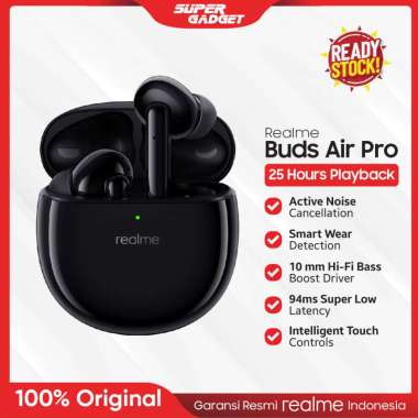 Realme Buds Air Pro Earbuds In Ear Earphone Headset Wireless Bluetooth Black