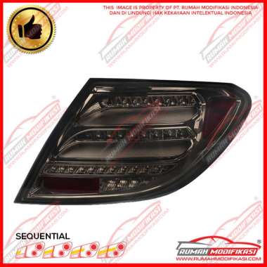 STOP LAMP - BENZ W204 C-CLASS 2007-2011 - SMOKE - LED - SEQUENTIAL