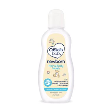 Cussons Baby Newborn Hair & Body Wash 200ml Putih