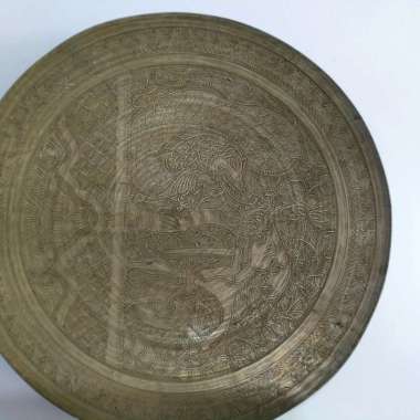 Pajangan Piring Kuno Antik Wayang Kuningan 21cm