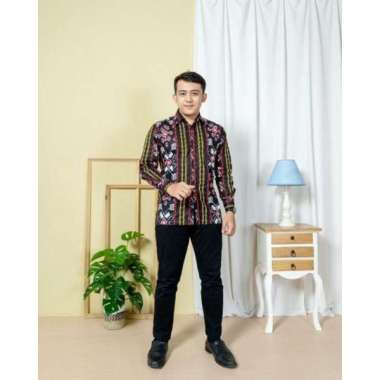 KEMEJA BATIK MOTIF TENUN TORAJA BATIK KHAS INDONESIA Hijau M