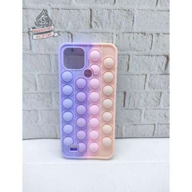 SILICONE CASE POP IT OPPO RENO 5 - CASE PENGHILANG STRESS RAINBOW WARNA A