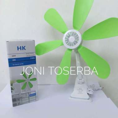 Kipas Angin Jepit 6 Baling-baling 650 HK Angin Kencang 25 Watt
