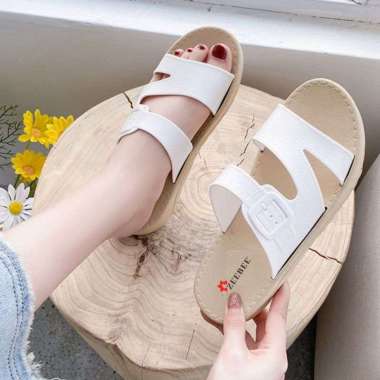 ZeeBee Sandal Wanita Jelly Z Slippers Super Empuk Nyaman 36-37 Putih