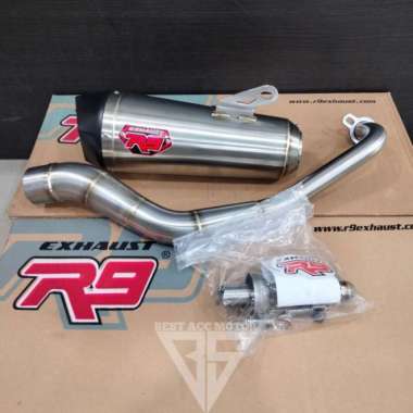 KNALPOT R9 ALPHA SERIES NEW NMAX AEROX 155 CONNECTED 2020 2021 2022