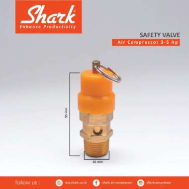 Safety Valve Kompresor Shark 3 Hp Sampai 10 Hp