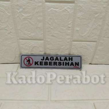 Stiker jagalah kebersihan - stiker kamar mandi - stiker tempel wc