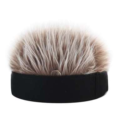 Topi Wig Rambut Palsu Pria dan Wanita, Penutup Kepala Hip Hop Naruto Kakashi Pendek Warna Solid, Top