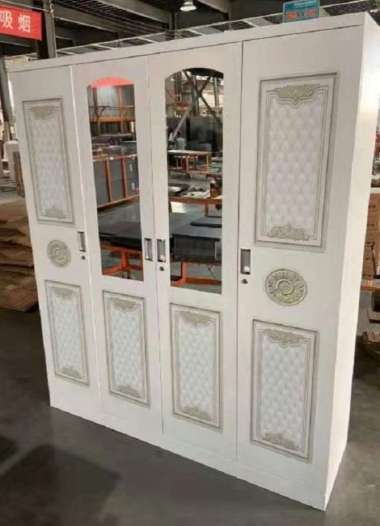 PROMO MARET ~ Lemari Pakaian Besi Jumbo 4 Pintu KRS 504B