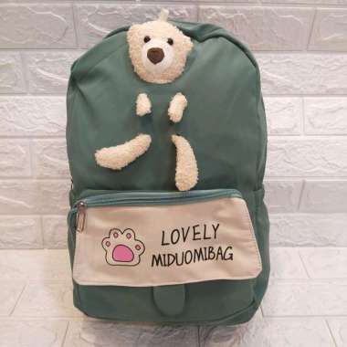 TAS RANSEL IMPORT LOVELY MIDUOMIBAG// RANSEL IMPORT KOREA hijau