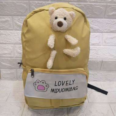 TAS RANSEL IMPORT LOVELY MIDUOMIBAG// RANSEL IMPORT KOREA kuning