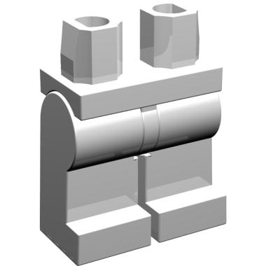 LEGO PARTS 4570434 Leg - Mini Lower Part White