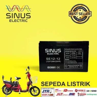 Aki Sepeda Listrik Selis Butterfly 12V 12Ah Vrla 6Dzf12 Baterai