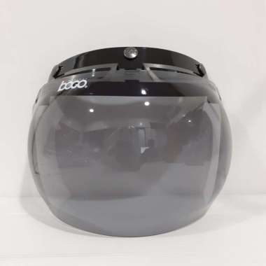 Bogo Visor Kaca Helm [Original] Kaca Bogo Flat Cembung BOGO O6 SMOKE