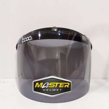 Bogo Visor Kaca Helm [Original] Kaca Bogo Flat Cembung BOGO 05 SMOKE