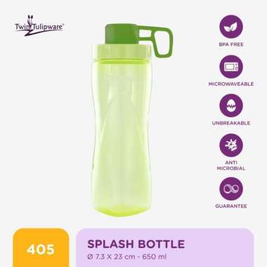 Botol Minum Twin Tulipware Splash Bottle 650 ML AVO