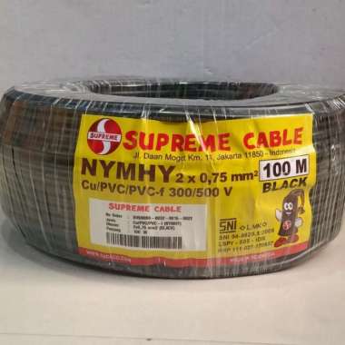 Kabel Listrik 2 x 0,75mm² Supreme Per Roll