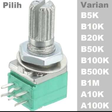 Sealed potensiometer Stereo 097 A100K