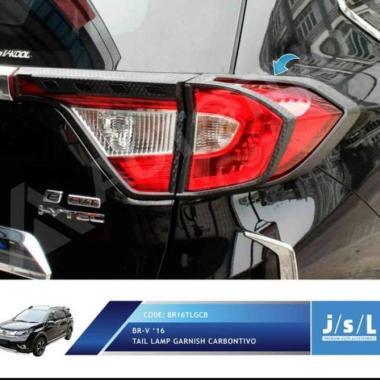 JSL Garnish Belakang Honda Brv Tail Lamp Garnish Carbontivo CARBON