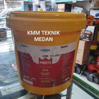 PRESTO-DN LEM KAYU MEBEL HPL LEM PUTIH 10KG PAIL PRESTO DN