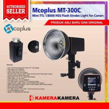 KameraKamera Mcoplus MT-300C Mini TTL 1/8000 HSS Flash Strobe Light for Canon - Hitam hitam