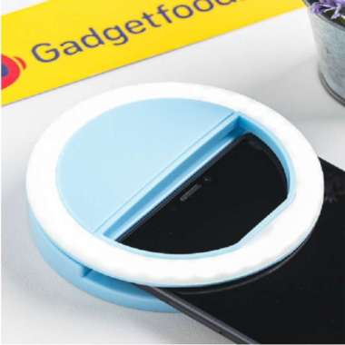 LAMPU SELFIE HANDPHONE RING LIGHT SELFIE LED FILL LIGHT LED FOTOGRAFI MAKEUP BLUE