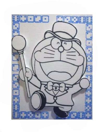 Kanvas Styrofoam lukis motiv timbul 3 dimensi