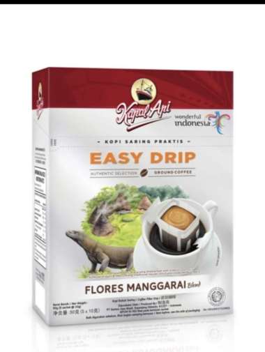 Promo Harga KAPAL API Kopi Easy Drip Flores Manggarai per 5 pcs 10 gr - Blibli