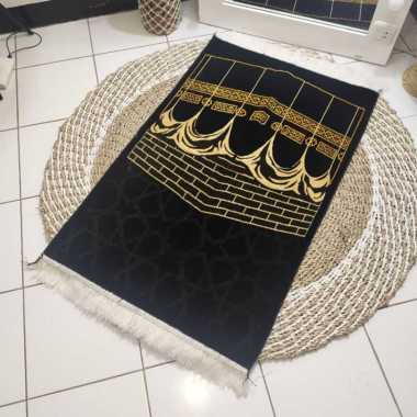 Sajadah Hitam Premium Turki Terbaru Sejadah Kiswah Ka'bah besar