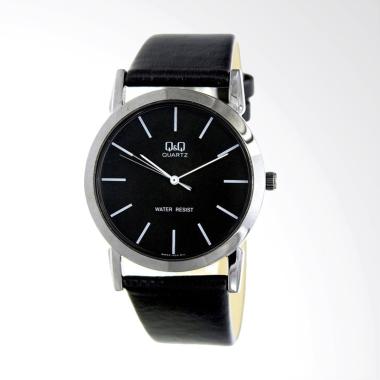 Q&Q Leather Jam Tangan Pria - Hitam Q662J502Y