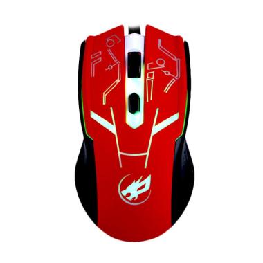 Warwolf M-540 Gaming Mouse - Merah