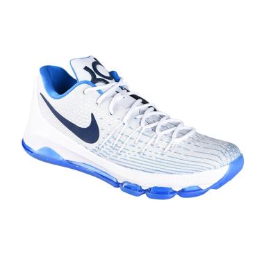 Nike KD 8 Sepatu Basket - White Blue 749375-144