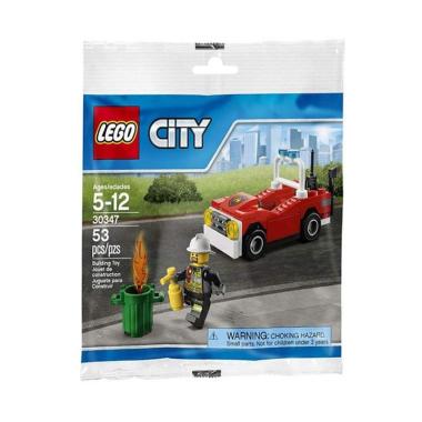 LEGO Polybag City Fire Car Building 30347 Blocks & Stacking Toys Colorful