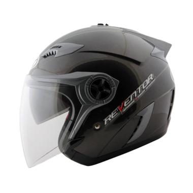 NHK Reventor Helm Half Face - Solid Black