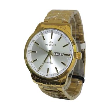 Hegner 700095 B Analog Jam Tangan Pria - Gold