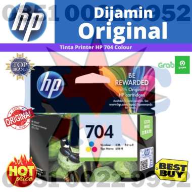 Promo HP 704 Tri Colour Original Ink 