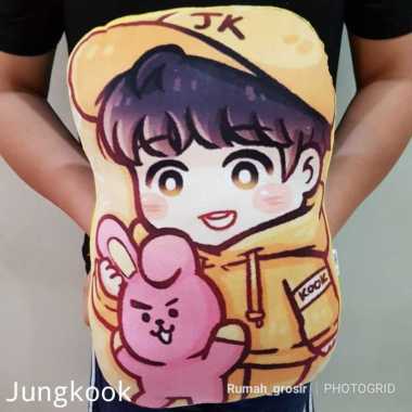 Bantal Boneka BTS KPOP Standing Cartoon Unofficial STANDING JUNGKOOK