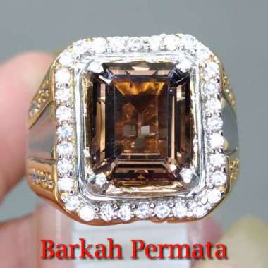 Jual Batu Cincin London Blue Topaz Jumbo Besar Asli Bersertifikat 