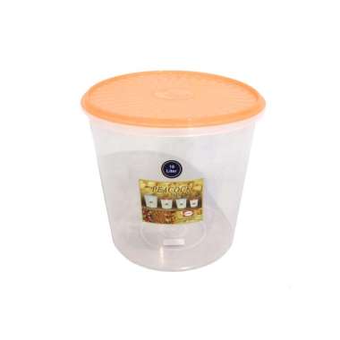 Toples Kerupuk 10 Liter Shinpo Kedap Udara Shinpo 610 Orange