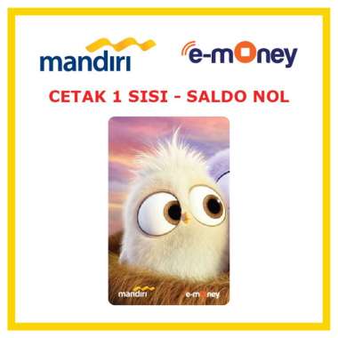 Kartu MANDIRI E-MONEY Angry Birds Hatchlings2 36 Anime Kartun etoll Custom Emoney [ SALDO NOL / 1 SI