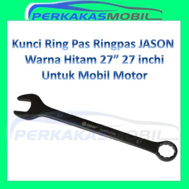 JASON Kunci Ringpas Ring Pas Satuan 27mm Warna Hitam 27 mm untuk Bengkel Mesin Motor Mobil Genset AC