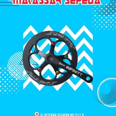 CRANKSET SYTE INFINITY M108 53T BLACK-2509