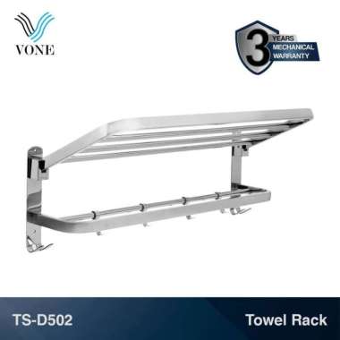 VONE Rak Handuk Gantungan Towel Bar Jemuran Kamar Mandi Stainless TS-D502 Stainless