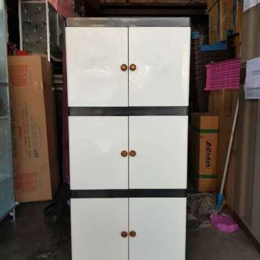lemari plastik / laci plastik / lemari pakaian rovega ctr susun 3 random