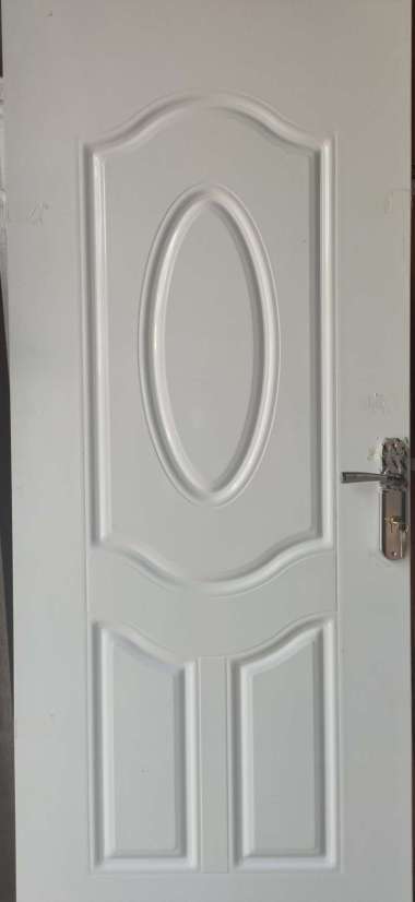 Pintu Utama Kamar Tidur Baja Oval Putih