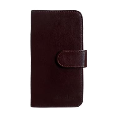 Acrolrs Book Cover Casing for Nokia 5 - Coklat