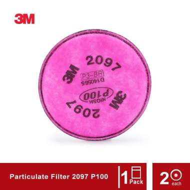 3M Particulate Filter 2097 P100 Respiratory Protection - 1 Bag [isi 2]