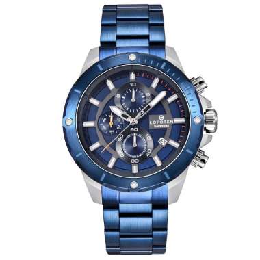 LOFOTEN Watch - Jam Tangan Pria - Sapphire - F-6509MC - Chronograph Biru