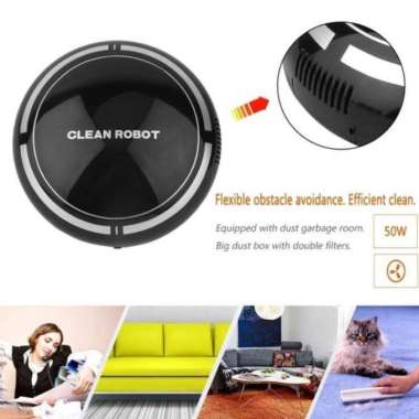 Alat Mesin Sapu Pembersih Penyedot Debu Vakum Vacum Cleaner Portable Otomatis Sweep Robot Vacuum hit