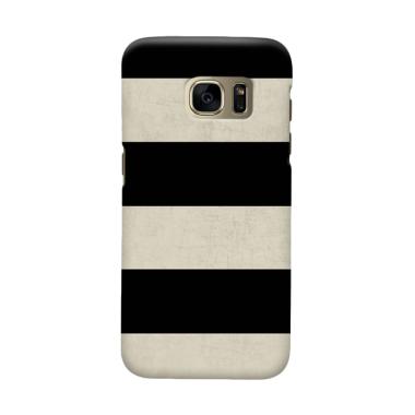 Indocustomcase Black Stripe 1 Cover Casing for Samsung Galaxy S6 Edge Plus